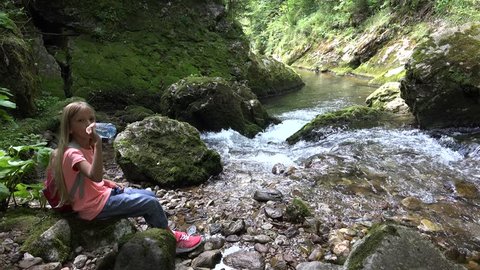 4k Child Drinking River Water Stock Footage Video 100 Royalty Free Shutterstock