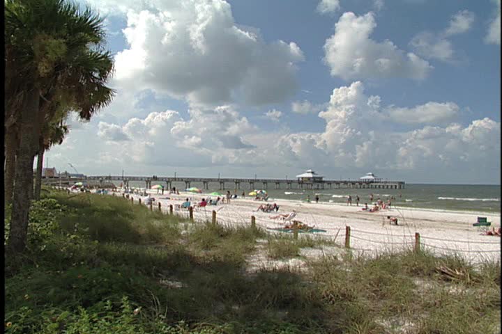 The beach and pier