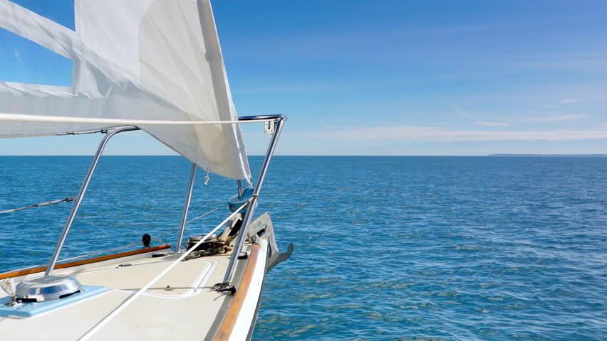 4k Sailing Boat Yacht Bow Stock Footage Video 100 Royalty Free 19999771 Shutterstock