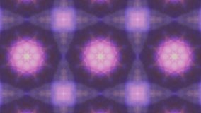 Abstract colorful kaleidoscopic loopable motion graphic background. Futuristic psychedelic hypnotic backdrop  