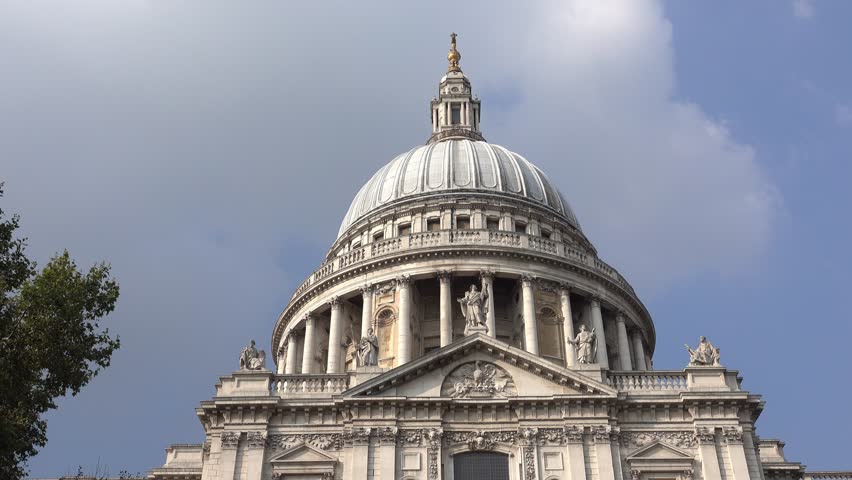 The dome of St Pauls Cathedral in London | Shutterstock HD Video #20021653