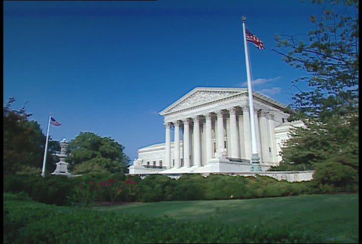 Supreme Court Building - Wide shot from side 
