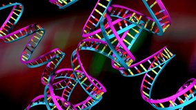 DNA Strands Loop Video