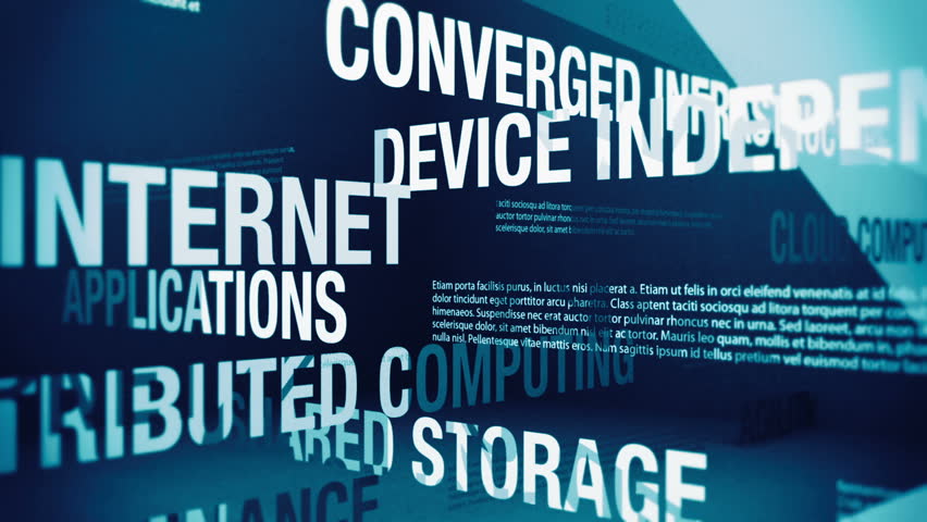 Cloud Computing Related Terms Background Loop Royalty-Free Stock Footage #2005994