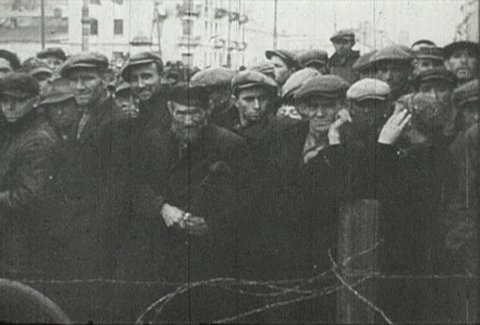 EUROPE - CIRCA 1942-1944: World War II, Civilian Detainees Behind Barbed Wire