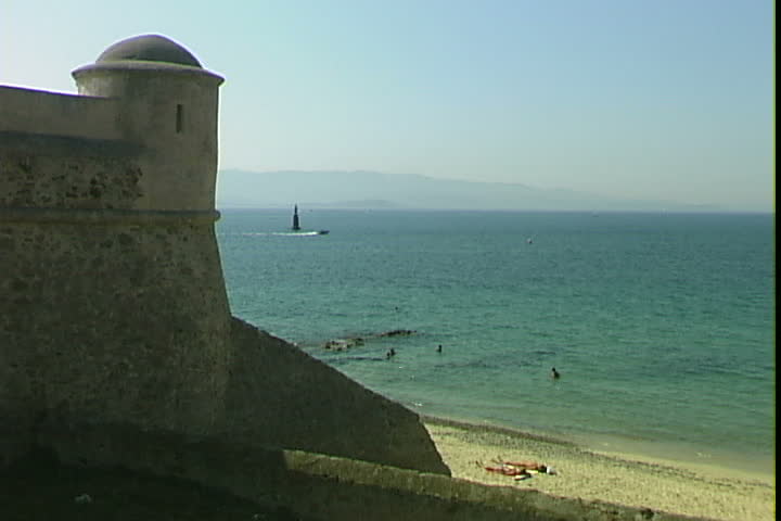 Sunbathers at Bonifacio, Corsica