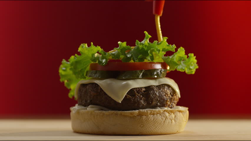 4k Building Burger Shot On Red Stock Footage Video 100 Royalty Free Shutterstock