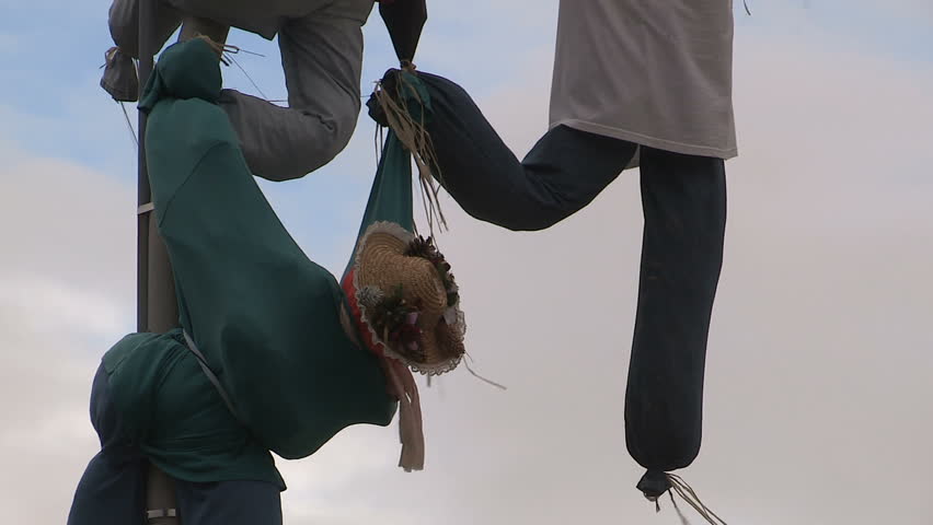 Meaford, Ontario, Canada September 2016 Halloween haunted city scene