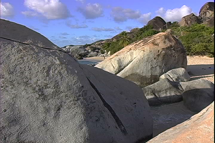 Boulders at Baths Beach, Virgin islands