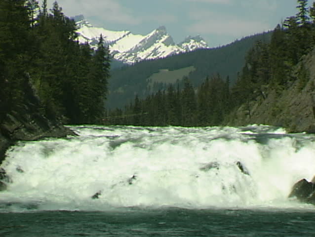 Bow falls waterfall, Alberta