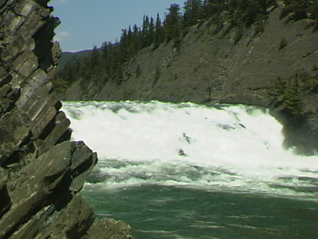 Bow river in Banff, Alberta, CA