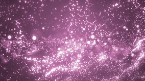 Brilliant pink for background.Particles purple in motion with the Rays. Explosion star