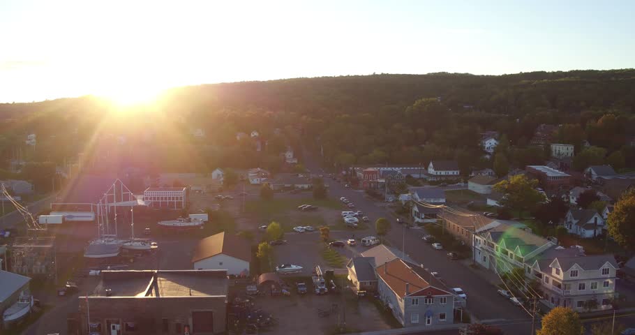 Bayfield Wisconsin Aerial Sunset_007