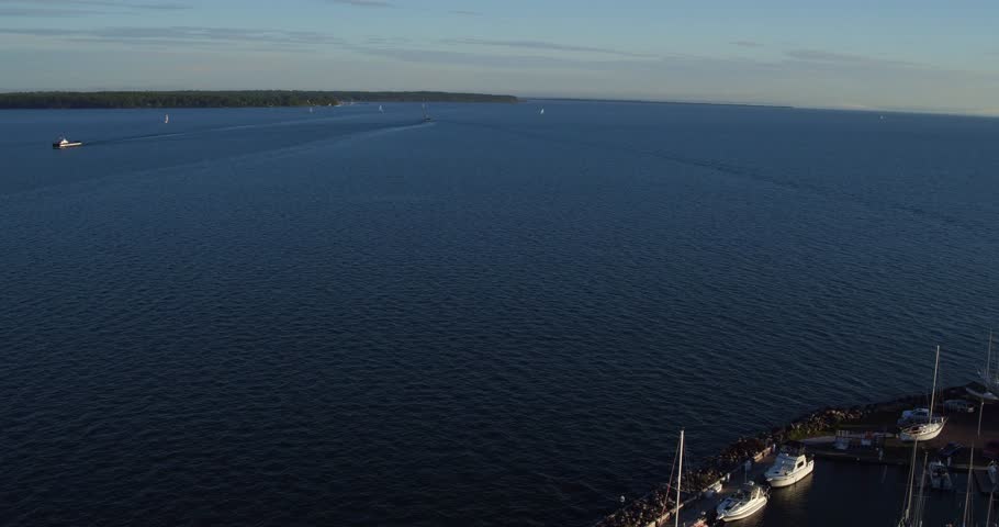 Bayfield Wisconsin Aerial Sunset_014