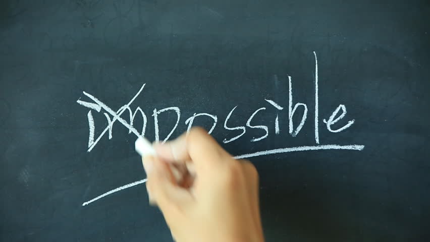 Chalk Writing - Impossible and Stock Footage Video (100% Royalty-free)  20098132 | Shutterstock