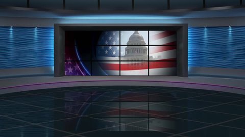 US Election - Virtual Green Screen Background Loop