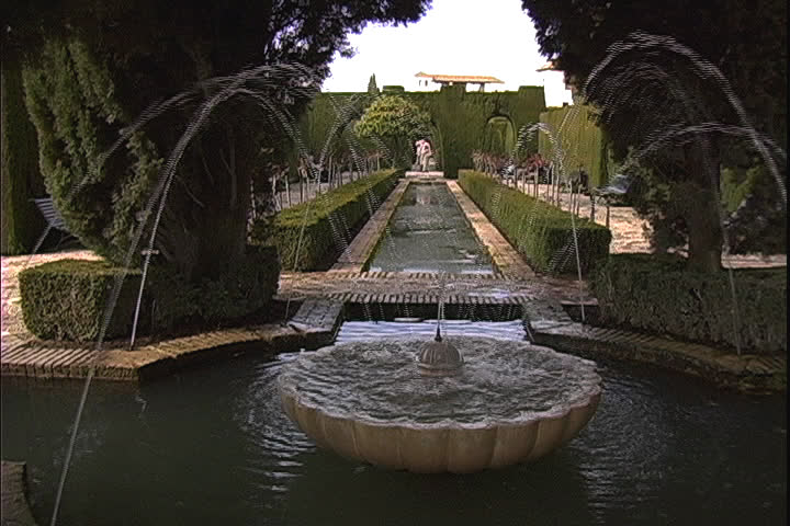 View of the Alhambra fortress in Granada, Spain