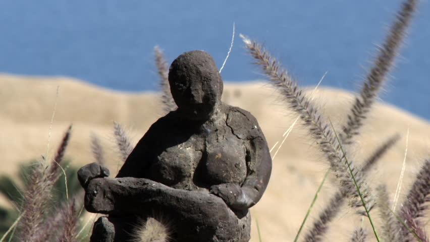 A small statue near the Dead Sea shot in Israel.