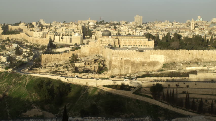 Old Jerusalem filmed in Israel.