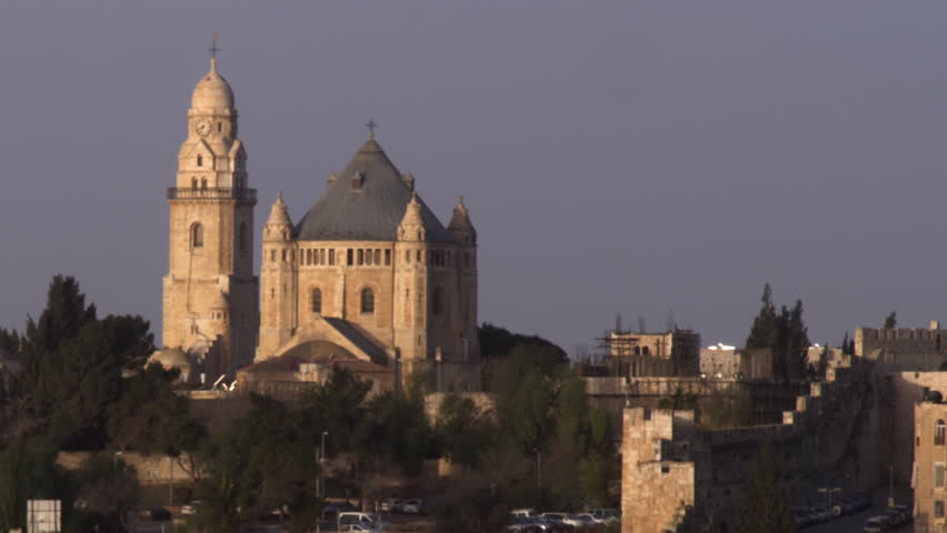 Hagia Maria Sion Abbey filmed in Israel.