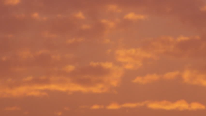 Orange clouds at sunset shot in Israel.