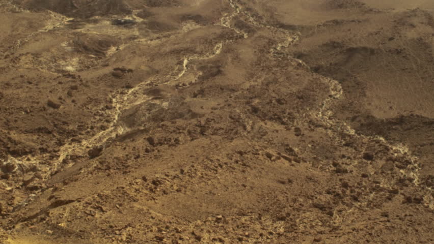 Ramon crater floor shot in Israel.