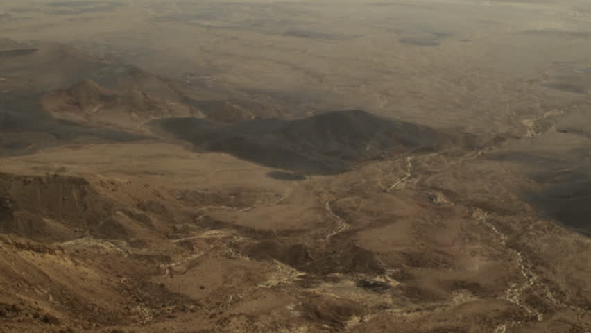 Makhtesh Ramon crater shot in Israel.