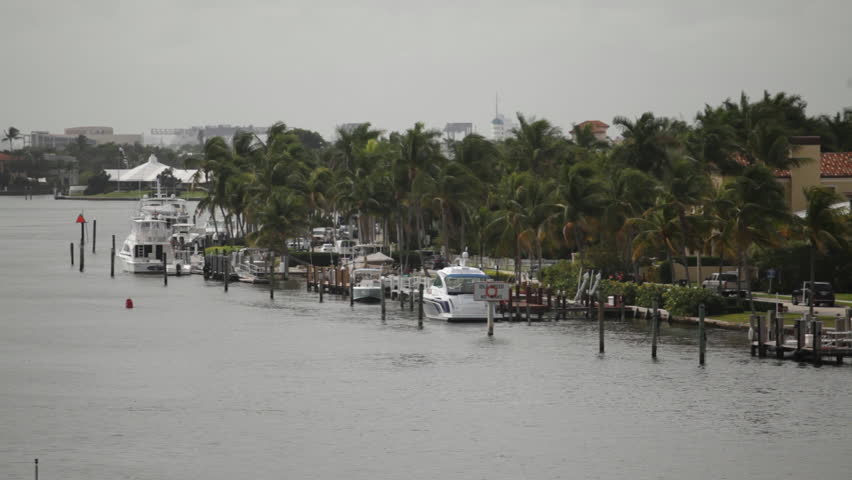 Expensive Estates Along Florida Coastline
