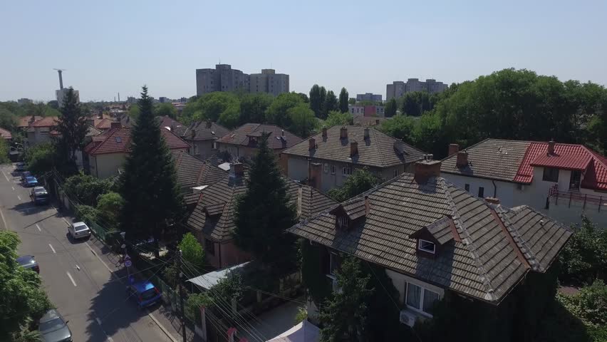4K Aerial Cityscape Shot Of Bucharest, Romania