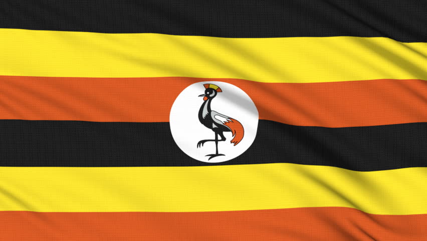 uganda-flag-real-structure-fabric-stock-footage-video-100-royalty