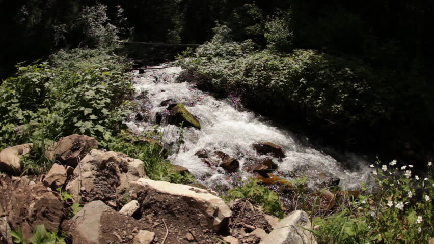 Stationary of a flowing stream