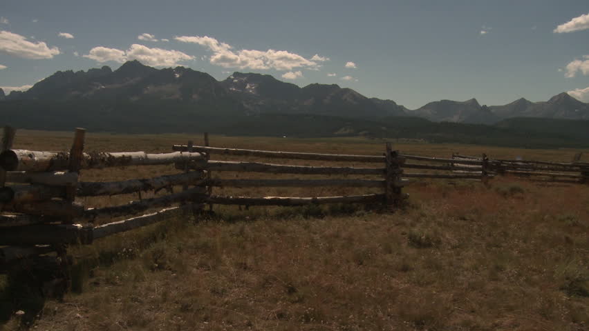 Panning shot of Yellowstone Field and Fence