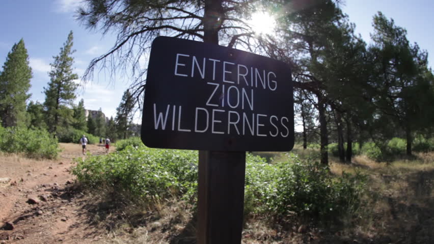 Entering Zion Wilderness