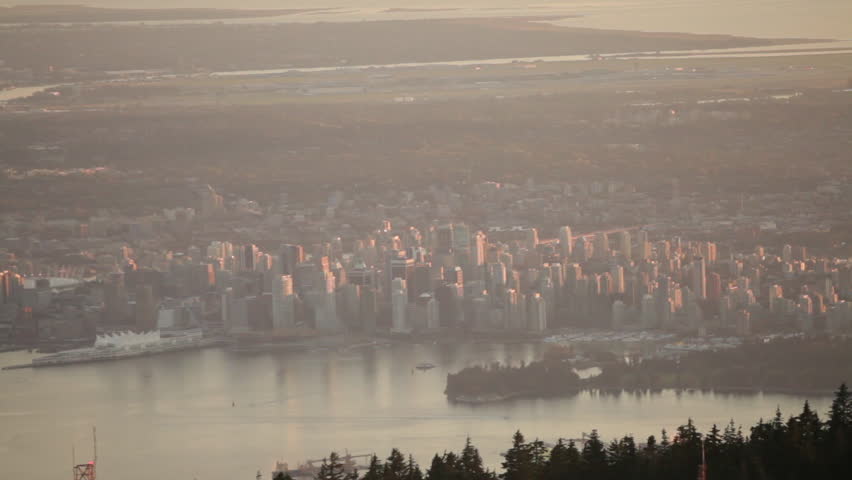 Wide shot of Vancouver