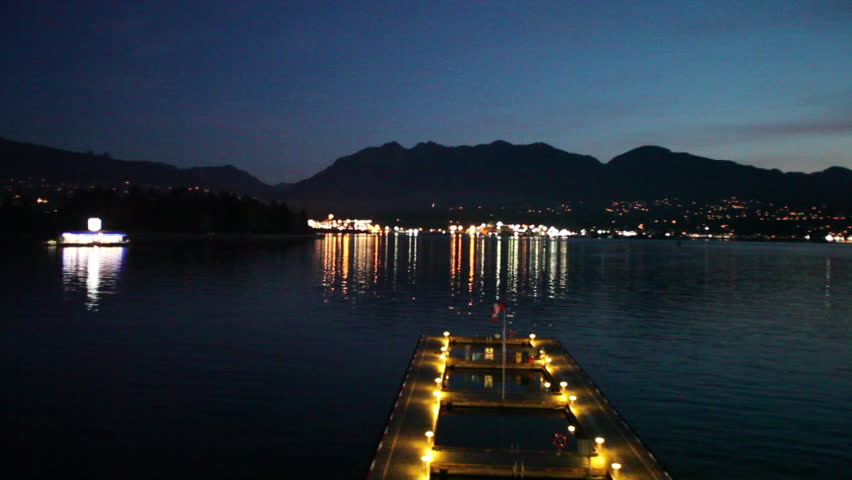 Time-lapse Shot of Vancouver Harbor at Sunrise