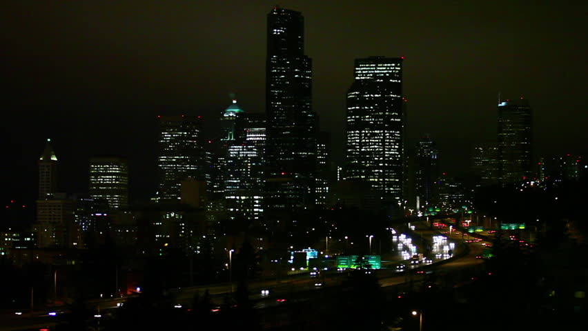 Beautiful Seattle Night Lights
