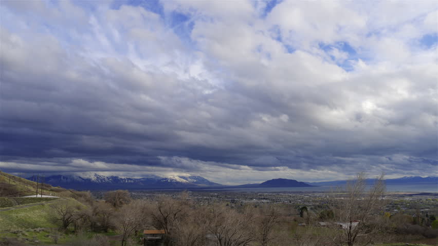 Afternoon cloudscape time-lapse over Utah Valley.