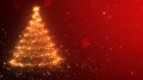 Loopable Animated Christmas Tree Background Last Stock Footage Video ...