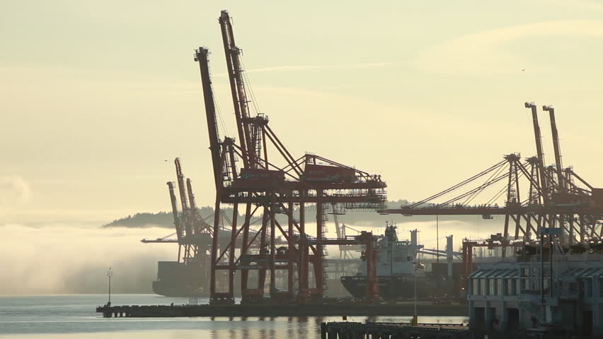 Cranes at Vancouver Docks