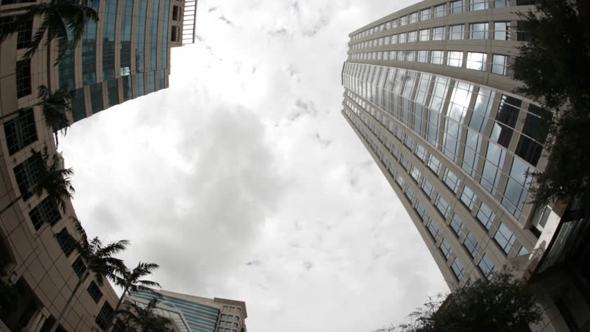 Upward View of Buildings in Florida
