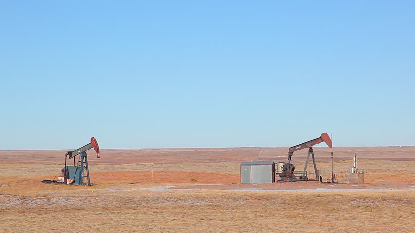 Oil rigs in Nebraska.