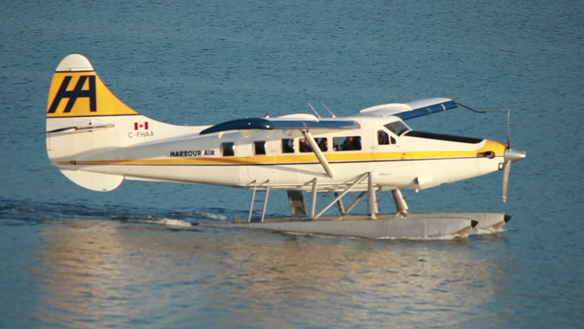 VANCOUVER, BC, CANADA - CIRCA 2011; Seaplane on Vancouver Waters