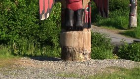 Totem pole with Abe Lincoln - Powered by Shutterstock - Get 15% off with code: PIKWIZARD15