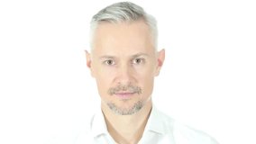 Close Up Of Smiling Man , Portrait On White Background - Powered by Shutterstock - Get 15% off with code: PIKWIZARD15