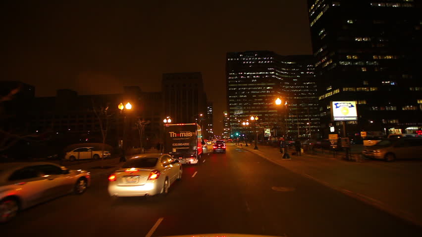 CHICAGO, ILLINOIS, USA - CIRCA 2011; Cars stopped on bridge