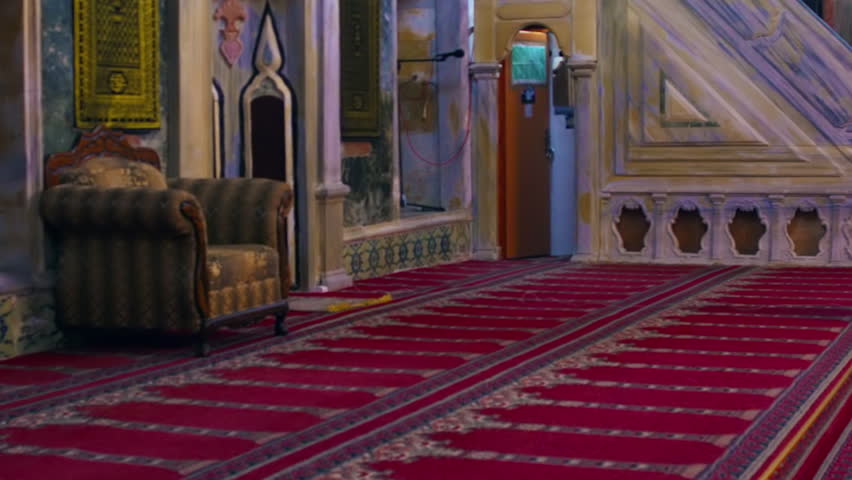 Praying at Jezzar Pasha Mosque filmed in Israel.