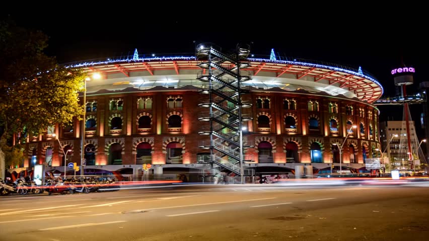 Arenas barcelona timelapse