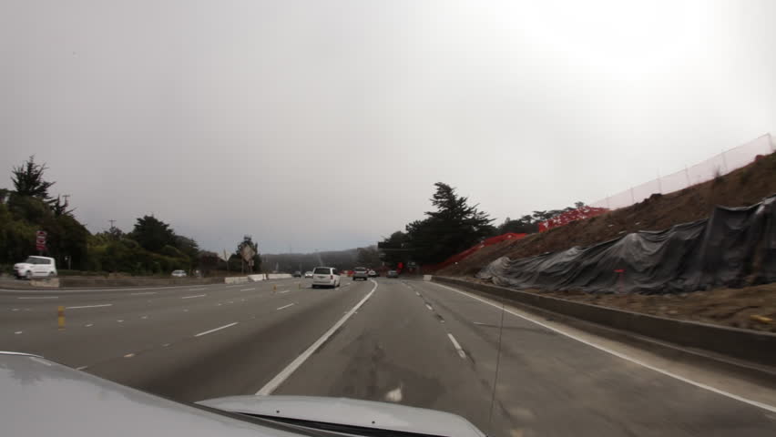 Road Construction on the California Freeway