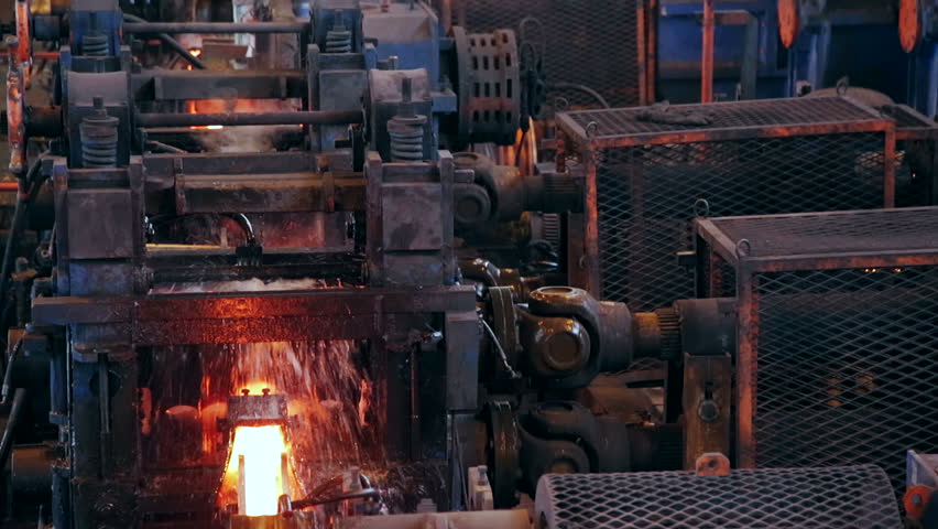 Ironworks Plant Working Machines Borning Hot Stock Footage Video (100% ...