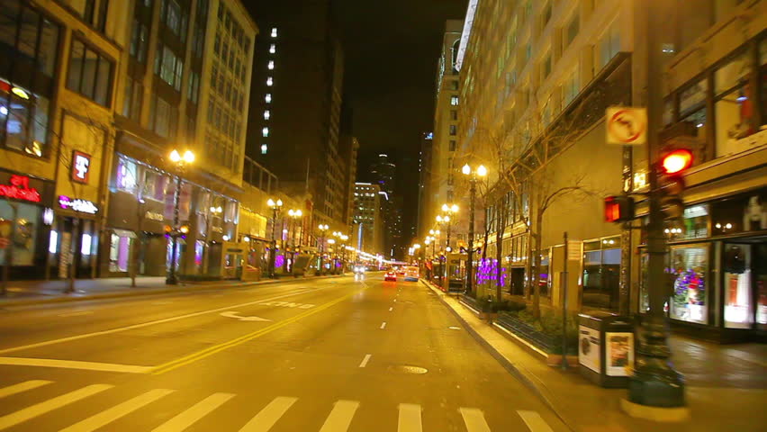 CHICAGO, ILLINOIS, USA - CIRCA 2011; Cruising downtown